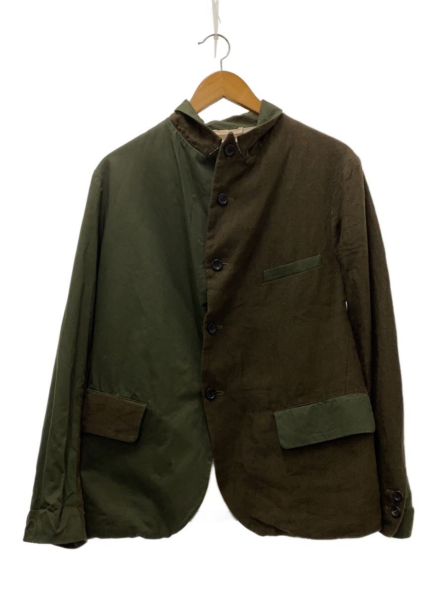 【中古】R&D.M.Co-(OLDMAN&rsquo;S TAILOR)◆ジャケット/L/リネン/KHK/無地/コットン切替【メンズウェア】｜2ｎｄ STREET 店