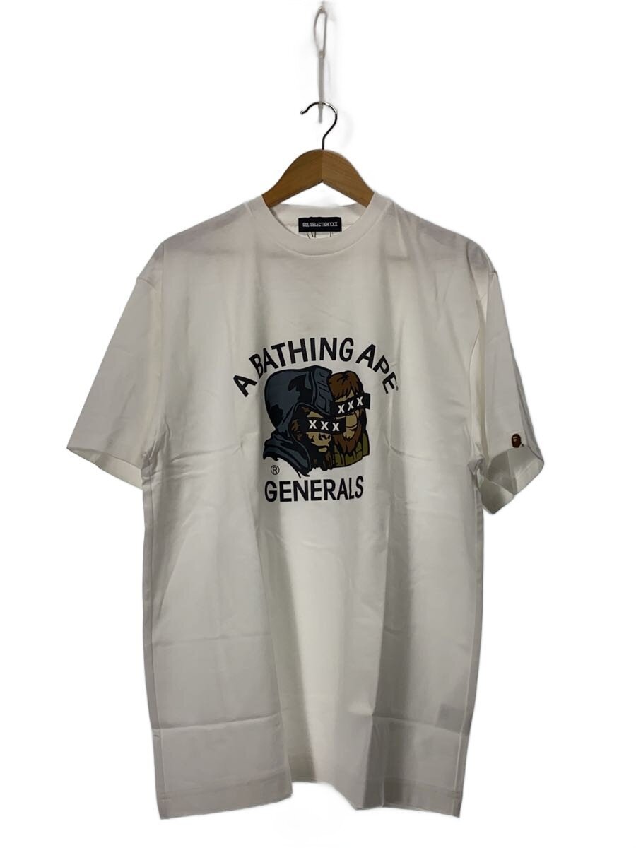 【中古】GOD SELECTION XXX◆×A BATHING APE/ティーシャツ/XL/綿織物/WHT/刷り上げる/GX-A24-BAST-06/? NULL ?【メンズウェア】