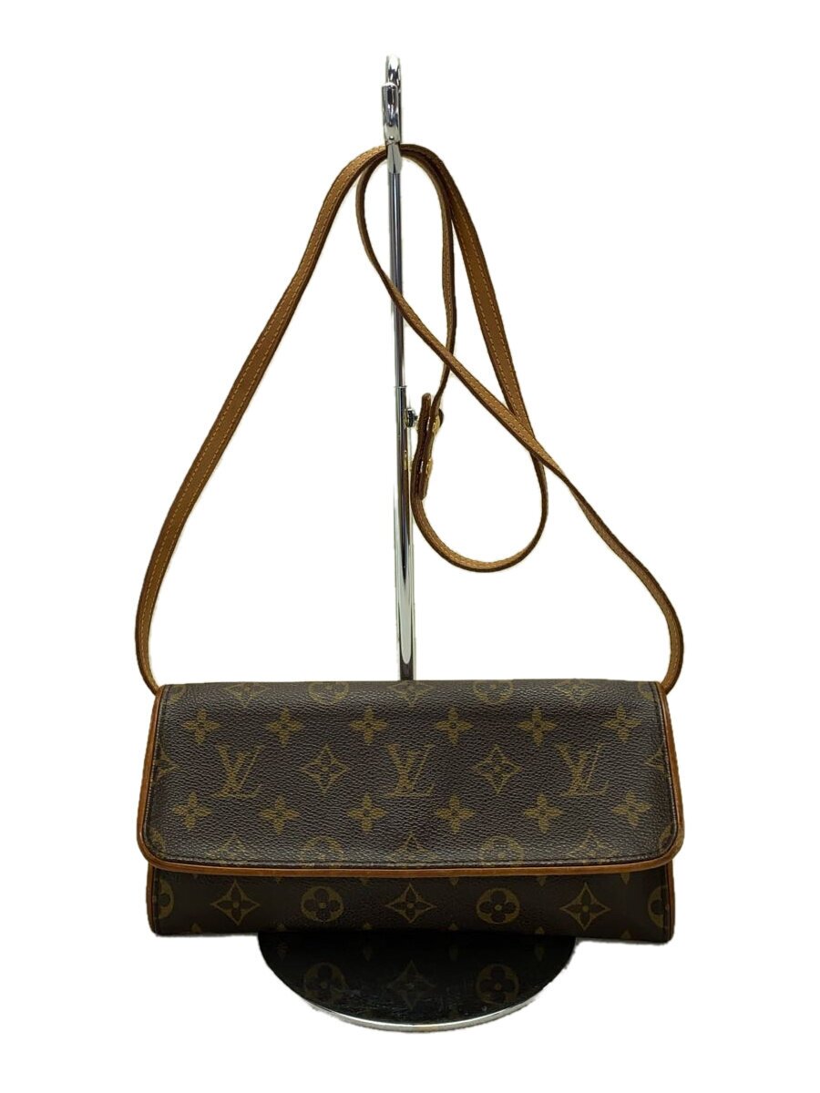 【中古】LOUIS VUITTON◆ポシェット・ツインGM_モノグラム・キャンバス_BRW/PVC/BRW【バッグ】｜2ｎｄ STREET 店