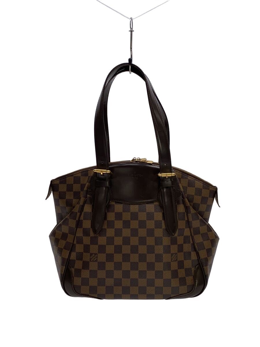 【中古】LOUIS VUITTON◆ヴェローナPM_ダミエ・エベヌ/PVC/BRW【御徒面子】