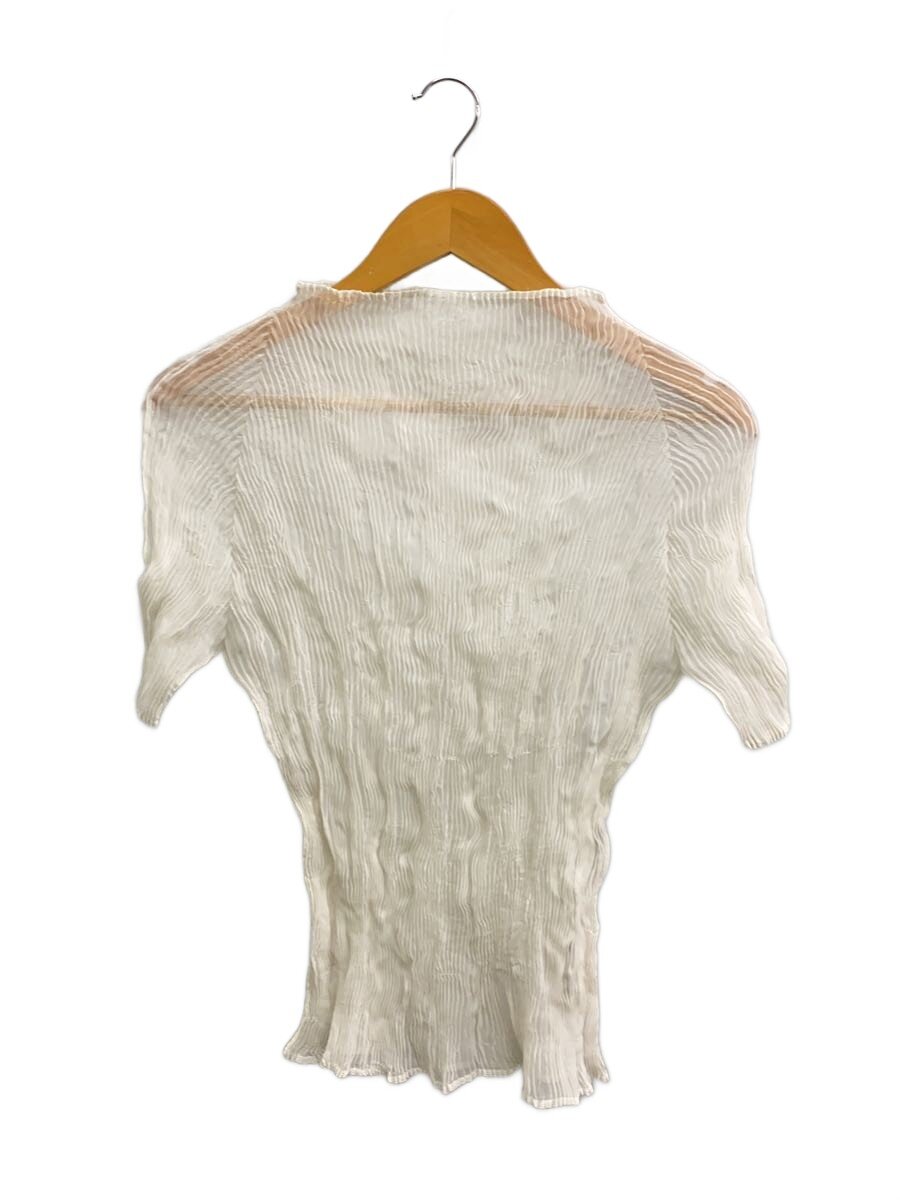 【中古】ISSEY MIYAKE◆細プリーツハイネックシアー半袖カットソー/fj550//【レディース御召しもの】