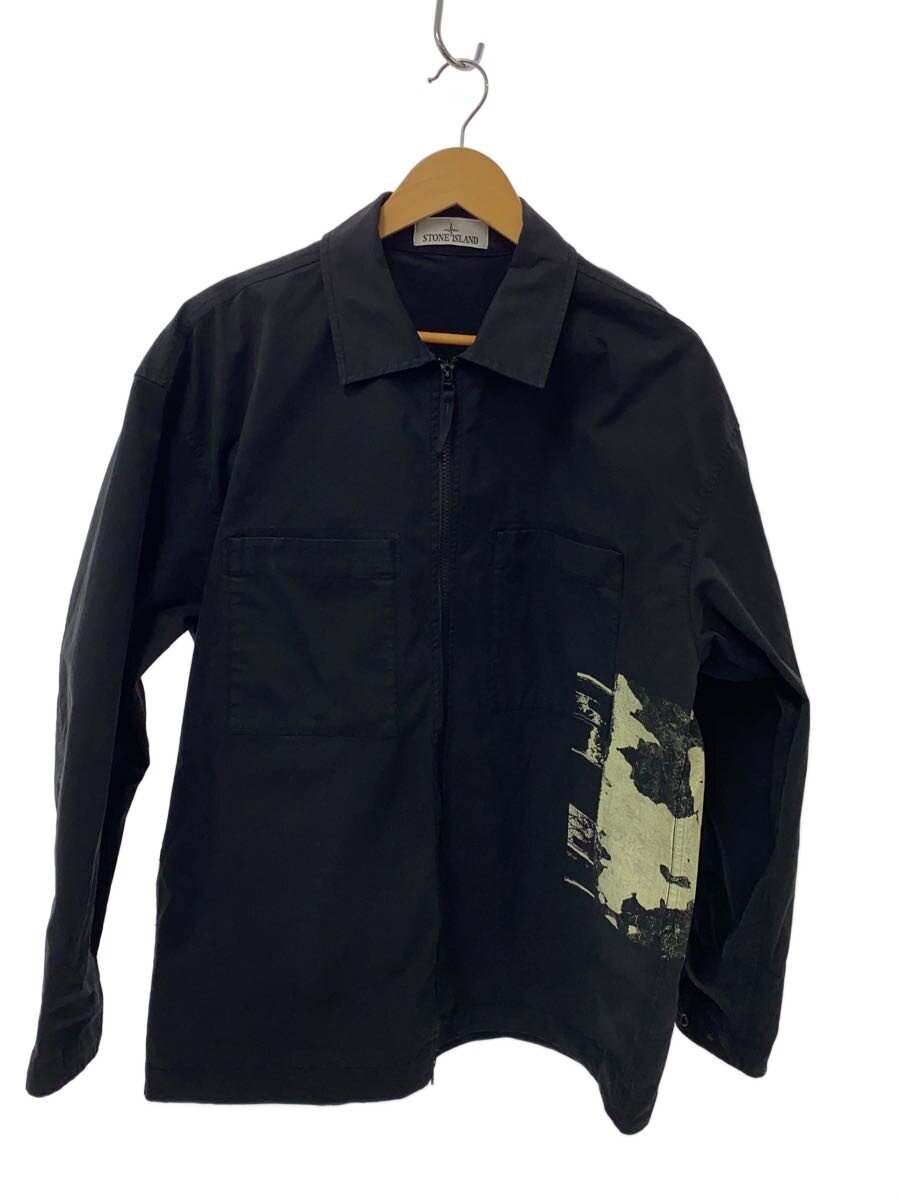 【中古】STONE ISLAND◆上衣/M/綿織物/BLK/801512196【メンズウェア】