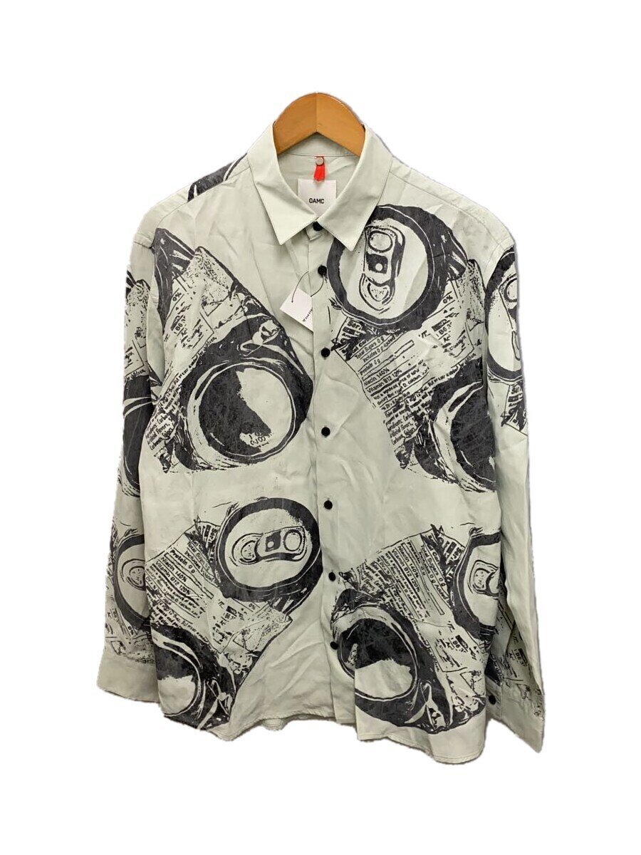 【中古】OAMC(OVER ALL MASTER CLOTH)◆長袖プルオーバー/S/--/GRN/総柄/oamu602164【メンズウェア】