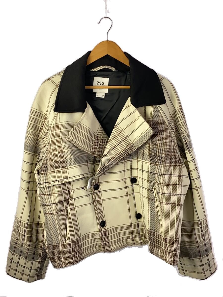 【中古】ZARA◆テーラードジャケット/XL/ポリエステル/クリーム/チェック/4208/080/450【メンズウェア】｜2ｎｄ STREET 店