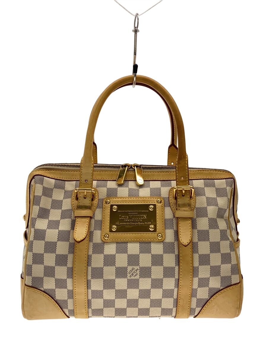 【中古】LOUIS VUITTON◆バークレー_ダミエ・アズール/PVC/WHT//【御徒面子】