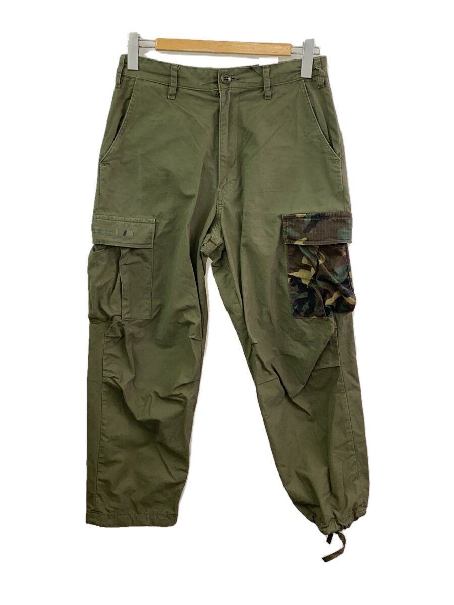 【中古】WTAPS◆21AW/JUNGLE STOCK TROUSERS/カーゴパンツ/1/綿織物/カーキ/212WVDT-PTM03【メンズウェア】