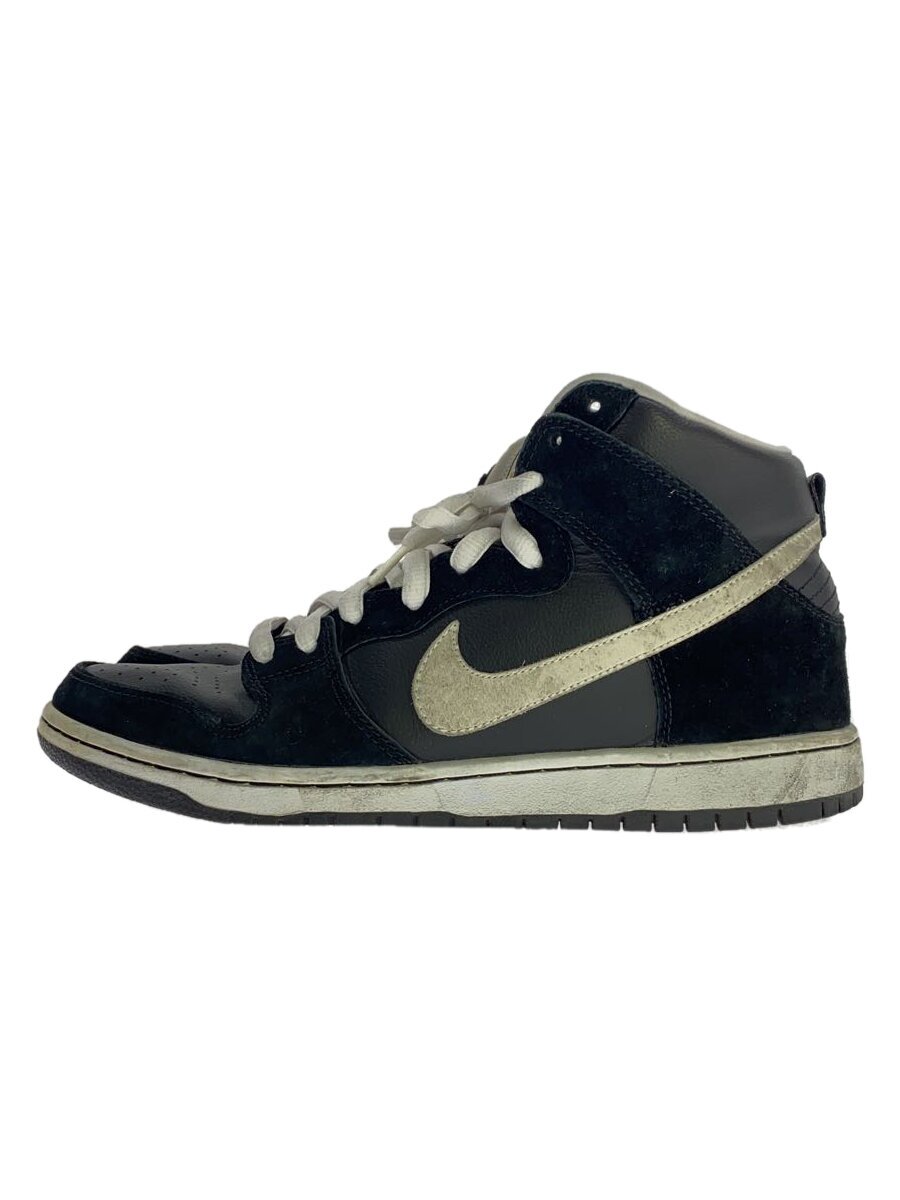 【中古】NIKE◆DUNK HIGH PRO SB/ハイカットスニーカー/28.5珊/黒いこと/305050-008【シューズ】
