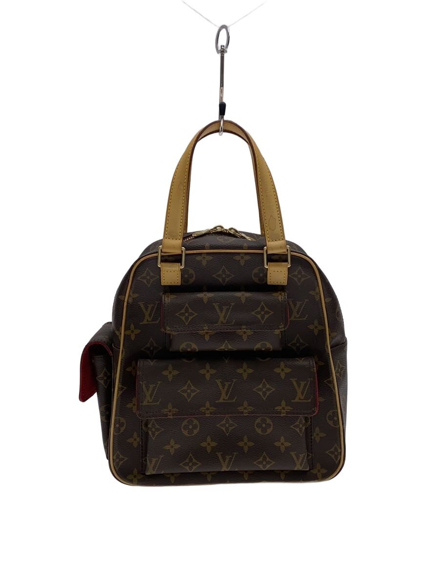 【中古】LOUIS VUITTON◆エクサントリ・シテ_モノグラム・帆布/PVC/BRW【御徒面子】