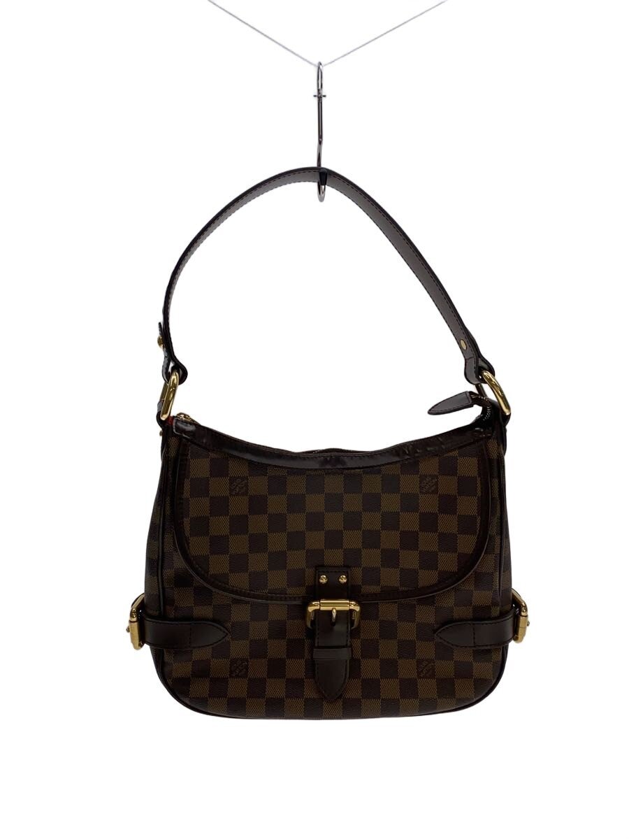 【中古】LOUIS VUITTON◆御機嫌バリー_ダミエ・エベヌ/PVC/BRW【御徒面子】