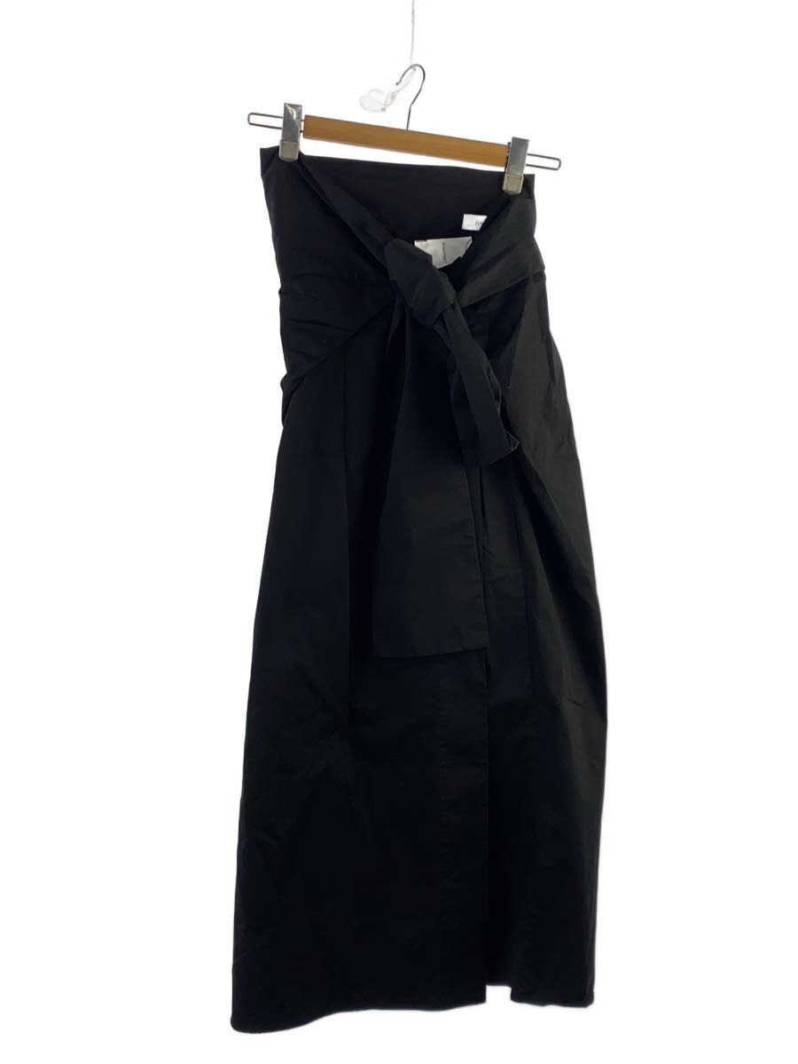 【中古】IIROT◆ロングスコート/36/綿織物/BLK/022-023-WS10【レディース御召しもの】