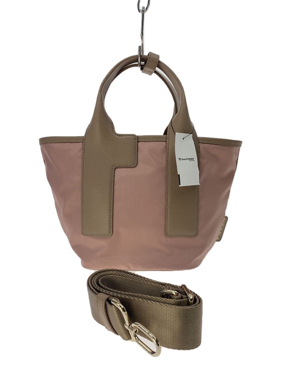 【中古】FURLA◆ハンドバック/--/PNK/無地/PIUMA S【御徒面子】