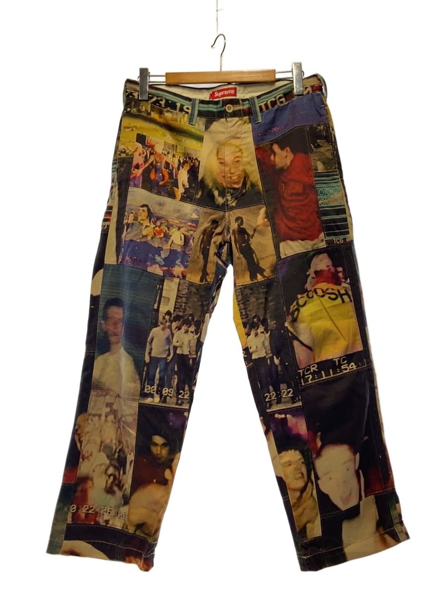 【中古】Supreme◆23FW/Mark Leckey Patchwork Chino/32/綿織物/マルチ色合い/総柄【メンズウェア】