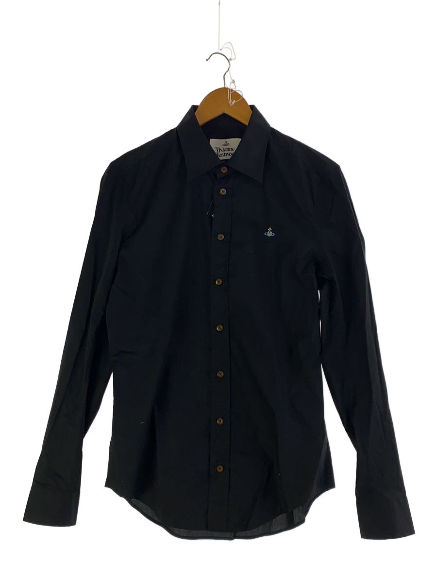 【中古】Vivienne Westwood◆長袖プルオーバー/46/綿織物/BLK/S47979【メンズウェア】