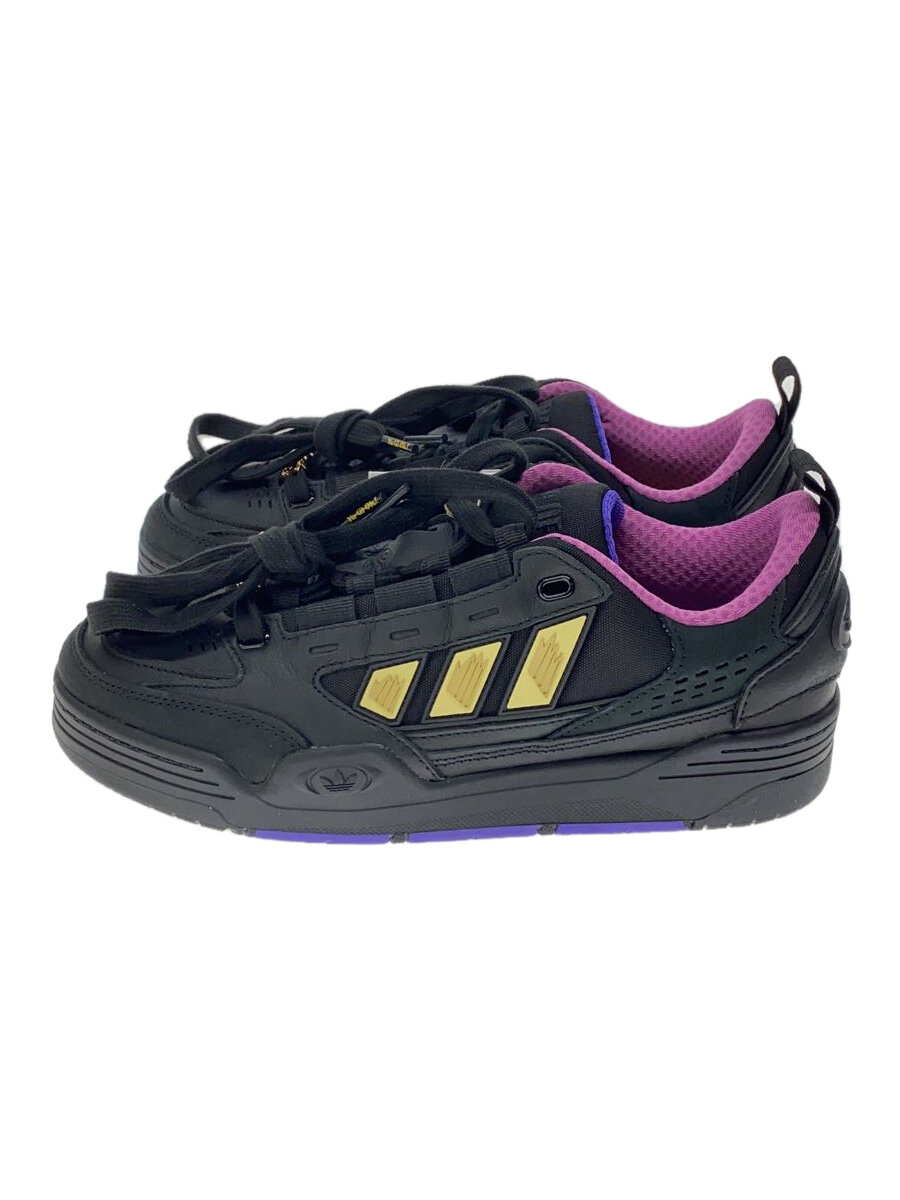 【中古】adidas◆遊☆戯☆王 × adidas ADI2000 /ローカットスニーカー/25.5cm/BLK/【シューズ】画像