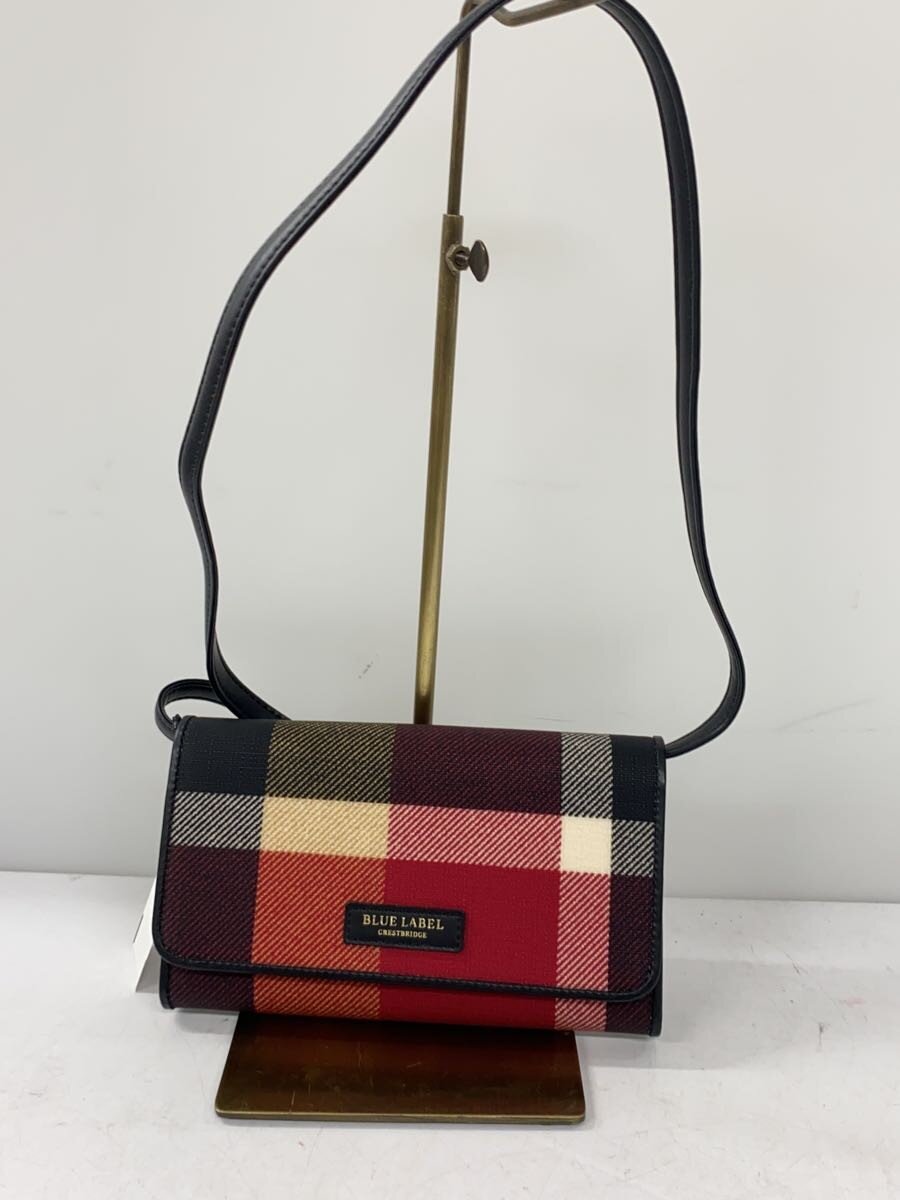 【中古】BLUE LABEL CRESTBRIDGE◆ウォレットショルダーバッグ/BRD/チェック/55170-622-16【バッグ】｜2ｎｄ STREET 店 11,070円