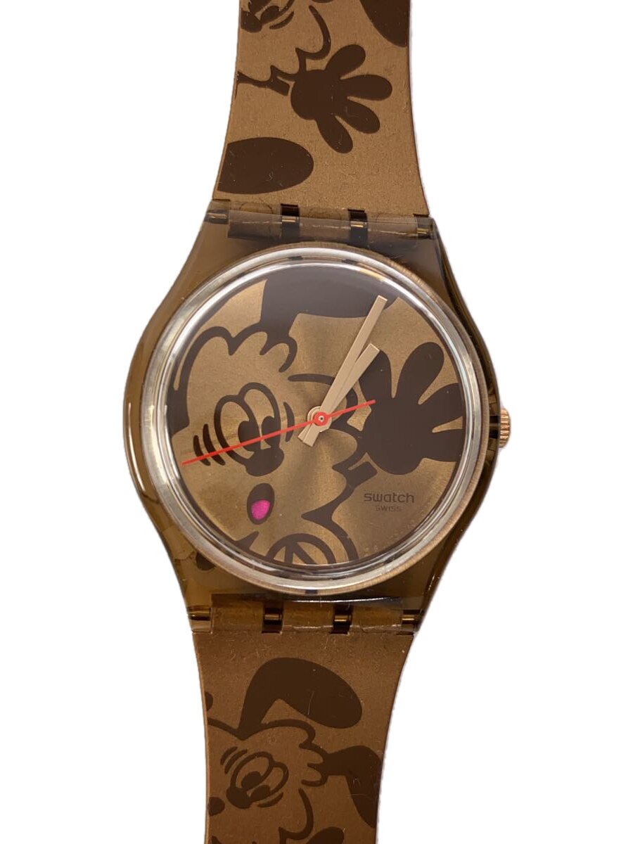 【中古】SWATCH◆ウオッチ/アナログ/--/GLD/GLD/SO28Z701【服飾雑貨他】