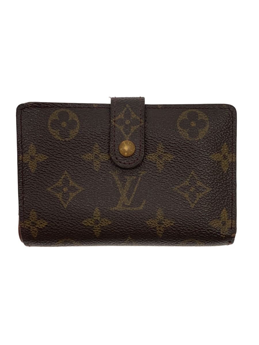【中古】LOUIS VUITTON◆ポルト・モネ・ビエ・ヴィエノワ_モノグラム・帆布/PVC/BRW/モノグラム/レディース【服飾雑貨他】