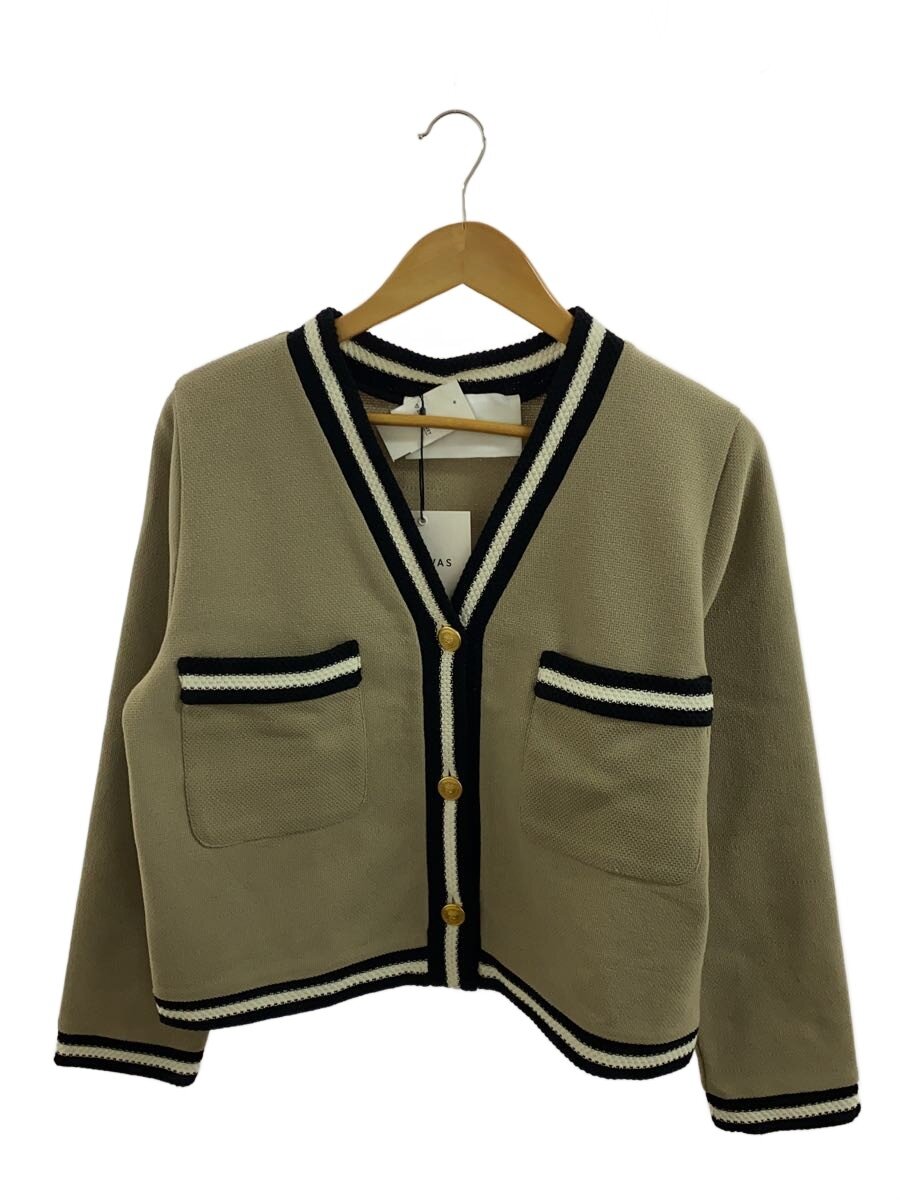 【中古】ADAWAS◆カーディガン(薄手)/FREE/コットン/BEG/ADWS-407-16【レディースウェア】｜2ｎｄ STREET 店