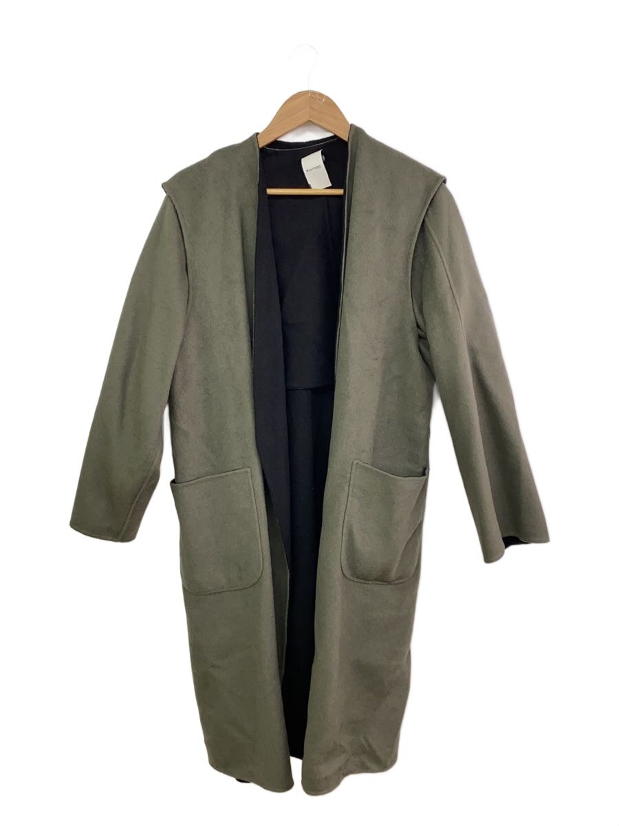 【中古】6(ROKU) BEAUTY \u0026 YOUTH UNITED ARROWS◆厚地の外套/36/羊毛/GRN/無地/8625-104-0185【レディース御召しもの】