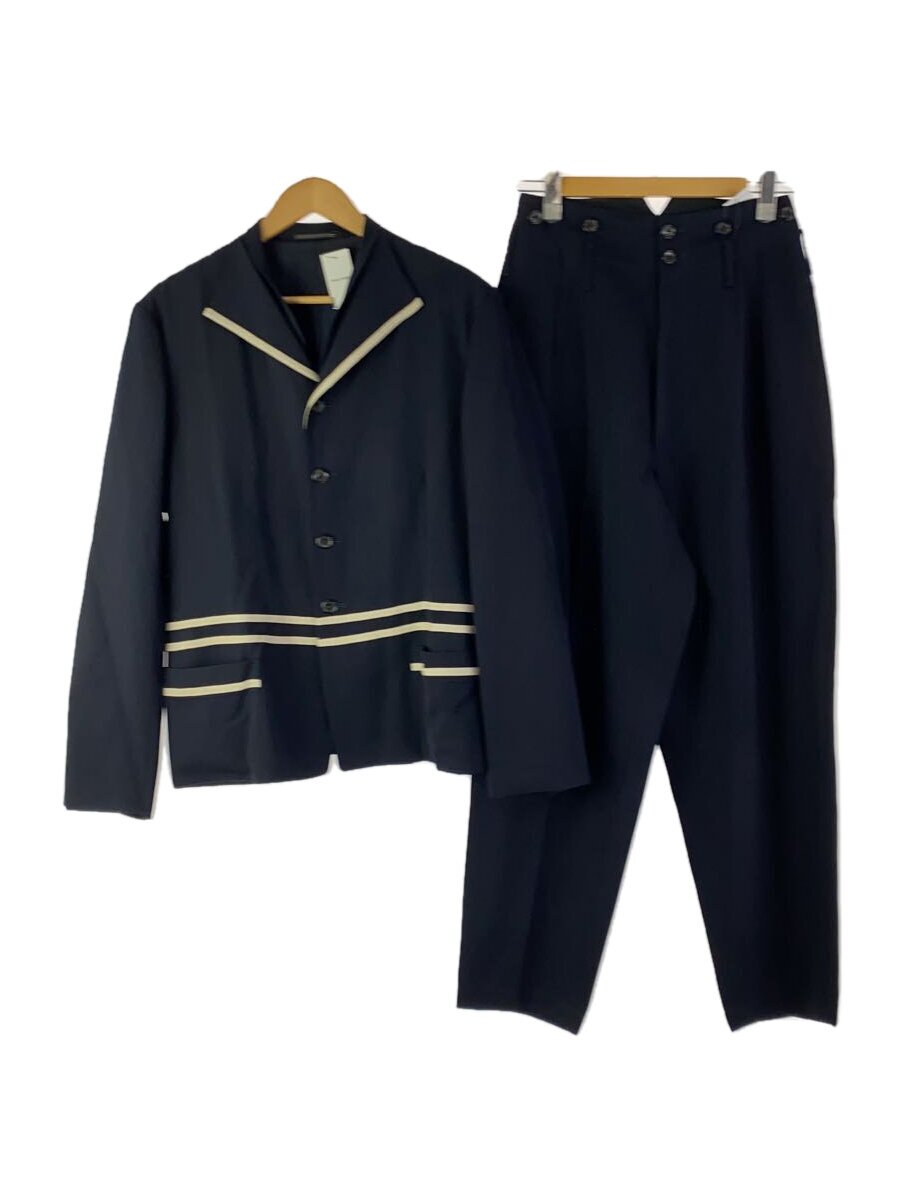 【中古】yohji yamamoto POUR HOMME◆セットアップ/S/羊毛/NVY/HU-J25-100【メンズウェア】