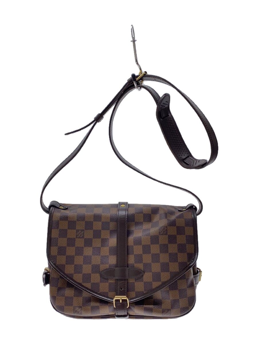 【中古】LOUIS VUITTON◆ソミュール30_ダミエ・エベヌ_BRW/PVC/BRD【バッグ】｜2ｎｄ STREET 店