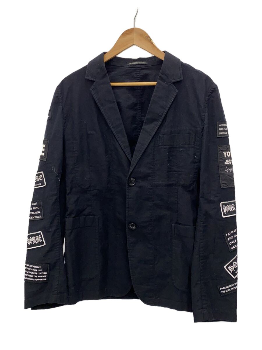 【中古】yohji yamamoto POUR HOMME◆上衣/--/固定ディスク-J08-002/2Button Jacket/17SS【メンズウェア】