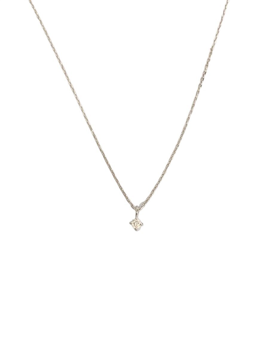 【中古】ete◆K10/0.02/レイヤーダイヤモントネックレス/--/色つや石ころ/SLV/とっ始め有/レディース/76182【服飾雑貨他】