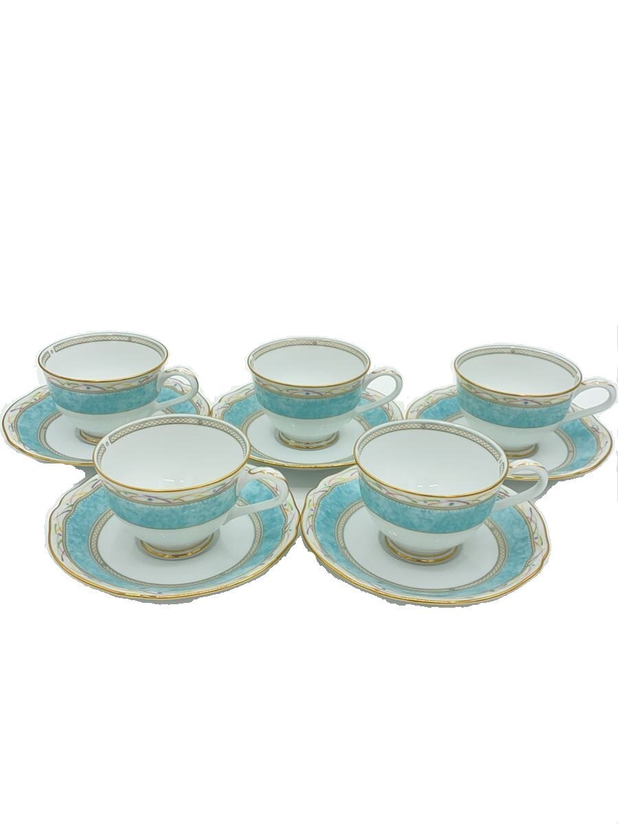 【中古】Noritake◆カップ&ソーサー/5点セット/ハナレイク【キッチン用品】