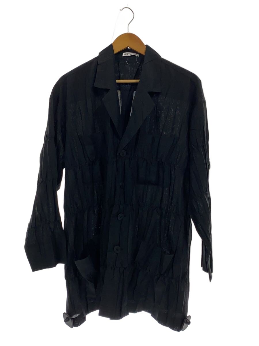 【中古】ISSEY MIYAKE◆長袖ティーシャツ/--/ポリエステル/BLK/無地/IM61-FJ931【レディース御召しもの】