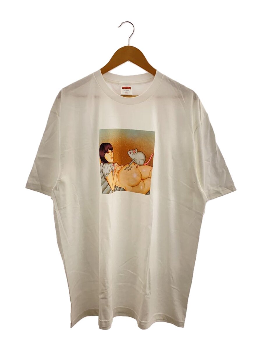 【中古】Supreme◆25SS/Mouse Tee/プルオーバー/XXL/綿織物/WHT【メンズウェア】