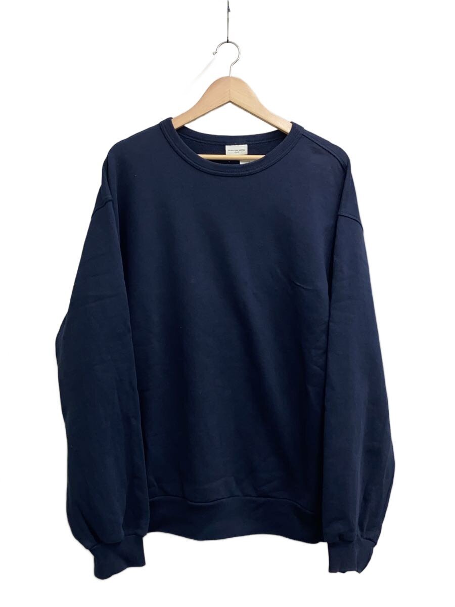 【中古】DRIES VAN NOTEN◆Crew neck sweatshirt流汗/S/綿織物/米国海軍【メンズウェア】
