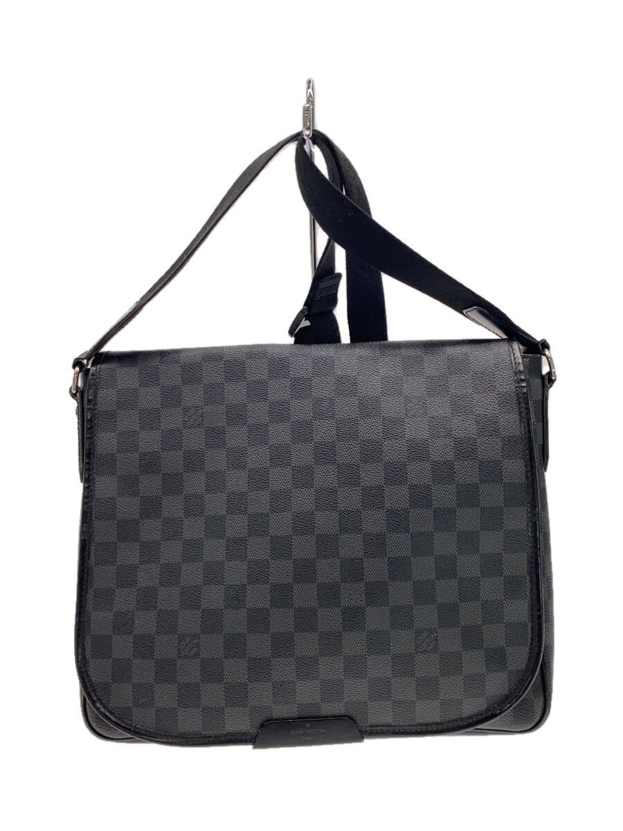 【中古】LOUIS VUITTON◆ダニエルMM_ダミエ・グラフィット_BLK/PVC/BLK【御徒面子】