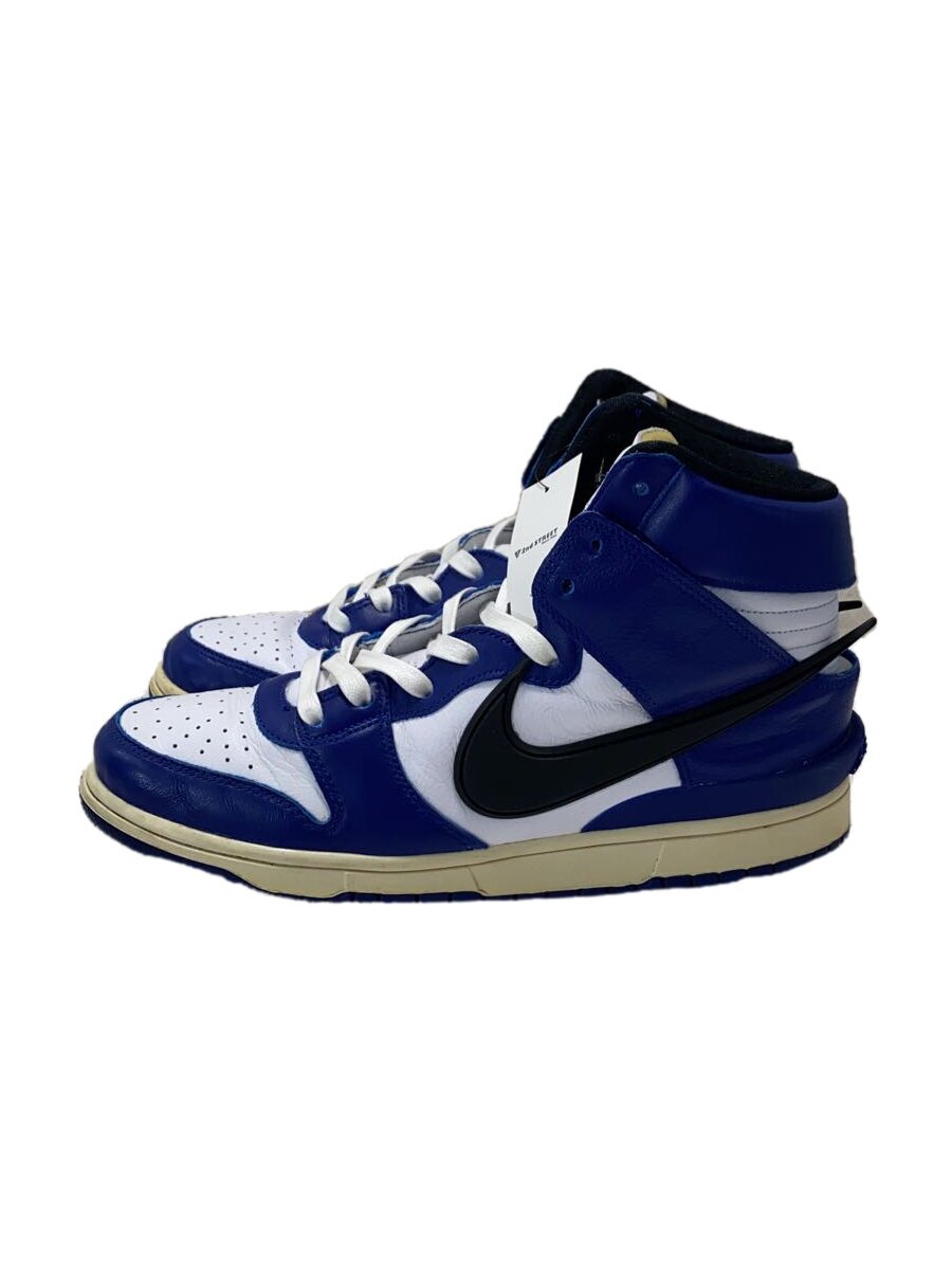 【中古】NIKE◆DUNK HI/AMBUSH_ダンク 御機嫌 アンかん木/28.5糎/BLU【シューズ】