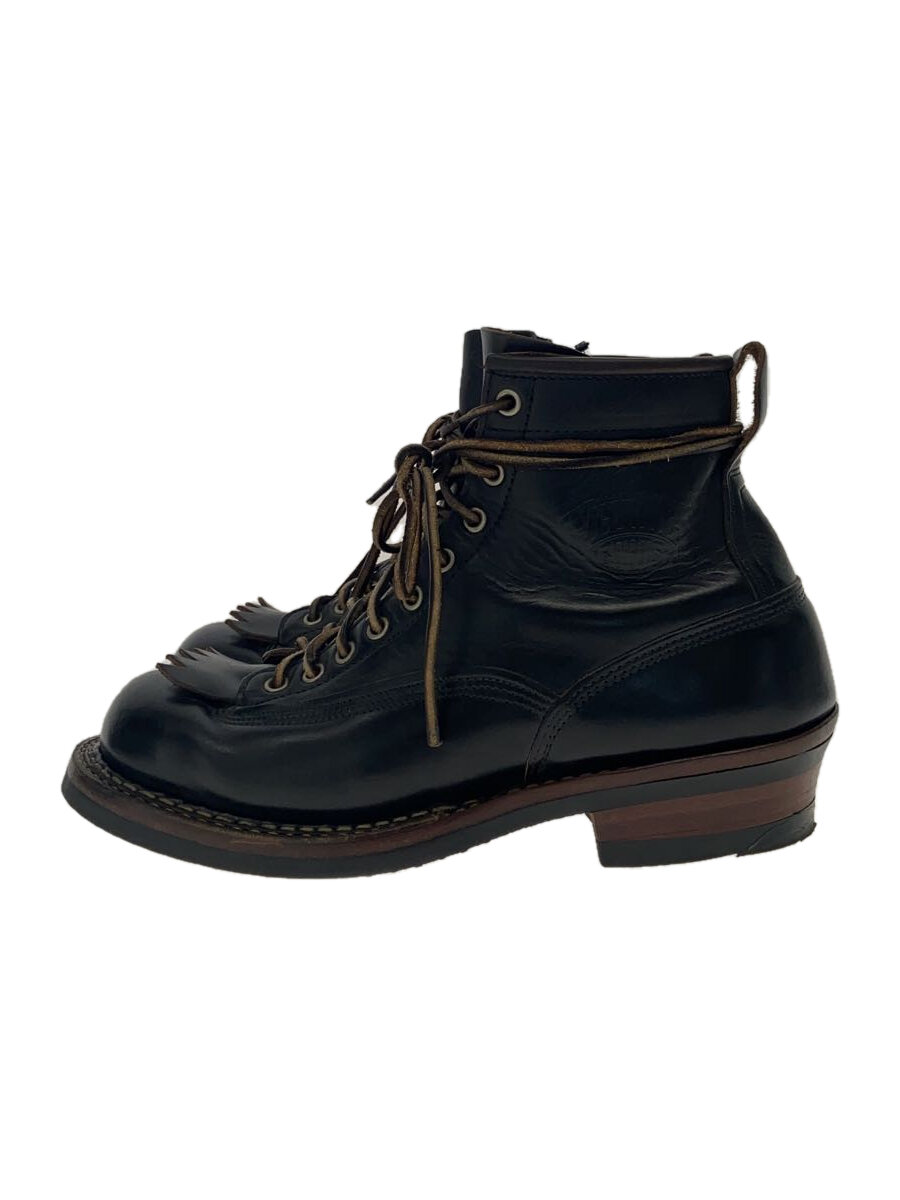 【中古】WHITE’S BOOTS◆ブーツ/US8/BLK/なめし革//【シューズ】