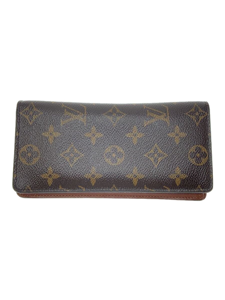 【中古】LOUIS VUITTON◆ポルト・フォイユ・ブラザ_モノグラム・キャンバス_BRW/PVC/BRW/メンズ【服飾雑貨他】｜2ｎｄ STREET 店