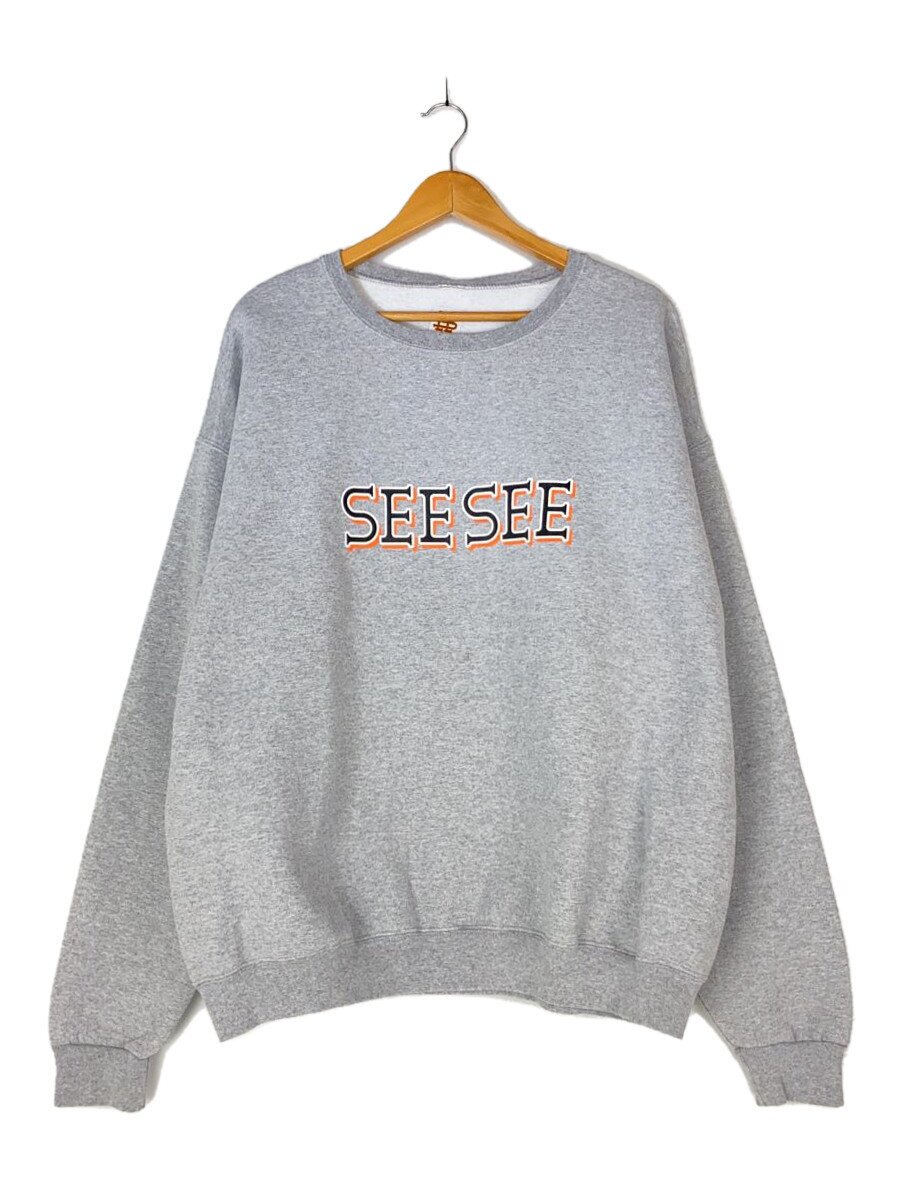 【中古】SEE SEE◆流汗/XL/綿織物/薄墨色【メンズウェア】