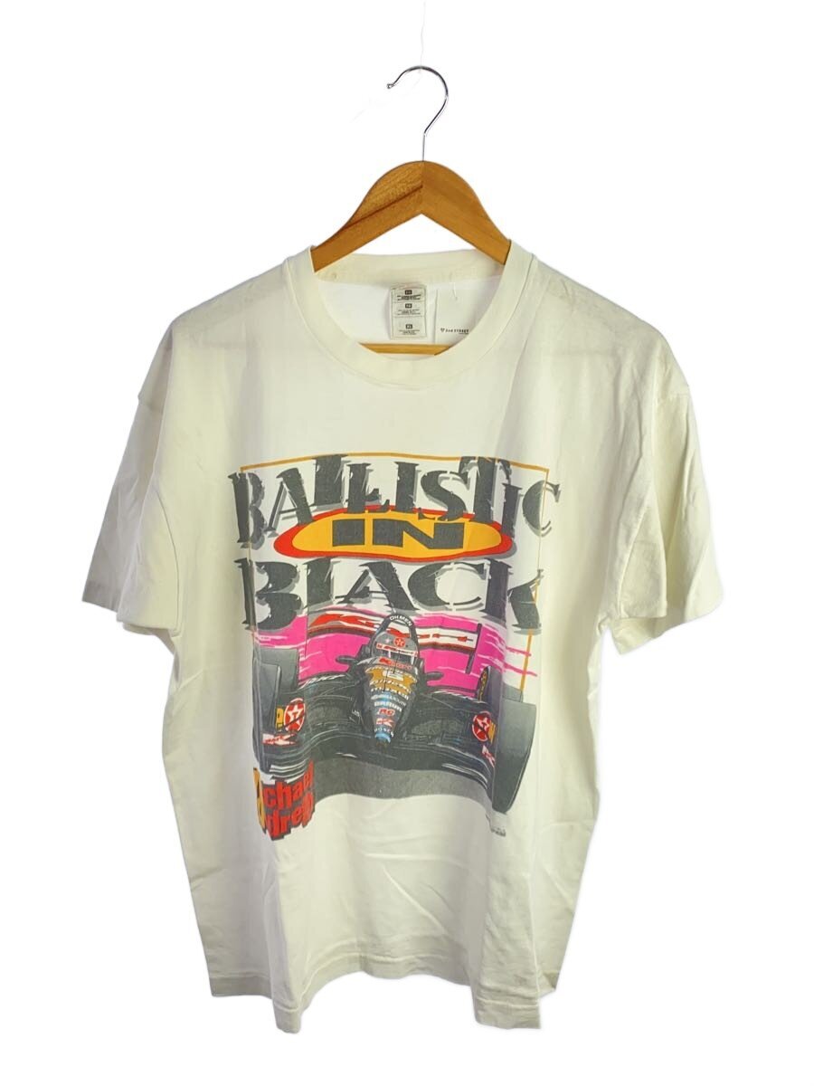 【中古】FRUIT OF THE LOOM◆90s/USA製/BAILISTIC BLACK/C1996/プルオーバー/XL/綿織物/WHT【メンズウェア】