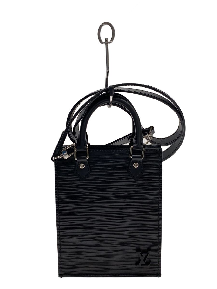 【中古】LOUIS VUITTON◆プティット・サックプラ_エピ/--/BLK【御徒面子】