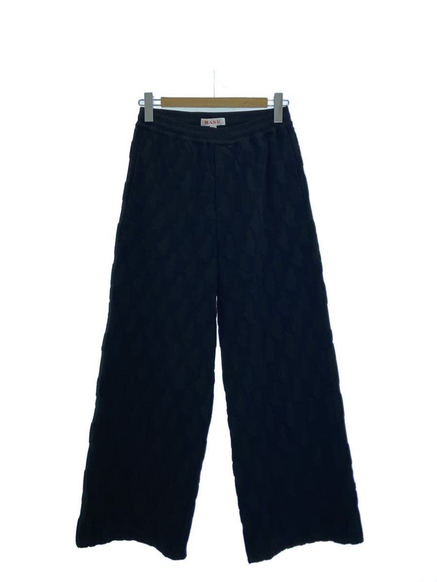 【中古】MASU◆ANGELPILE JACQUARD PANTS/下つ方/44/綿織物/BLK/総柄/MPFW-PT1724//【メンズウェア】
