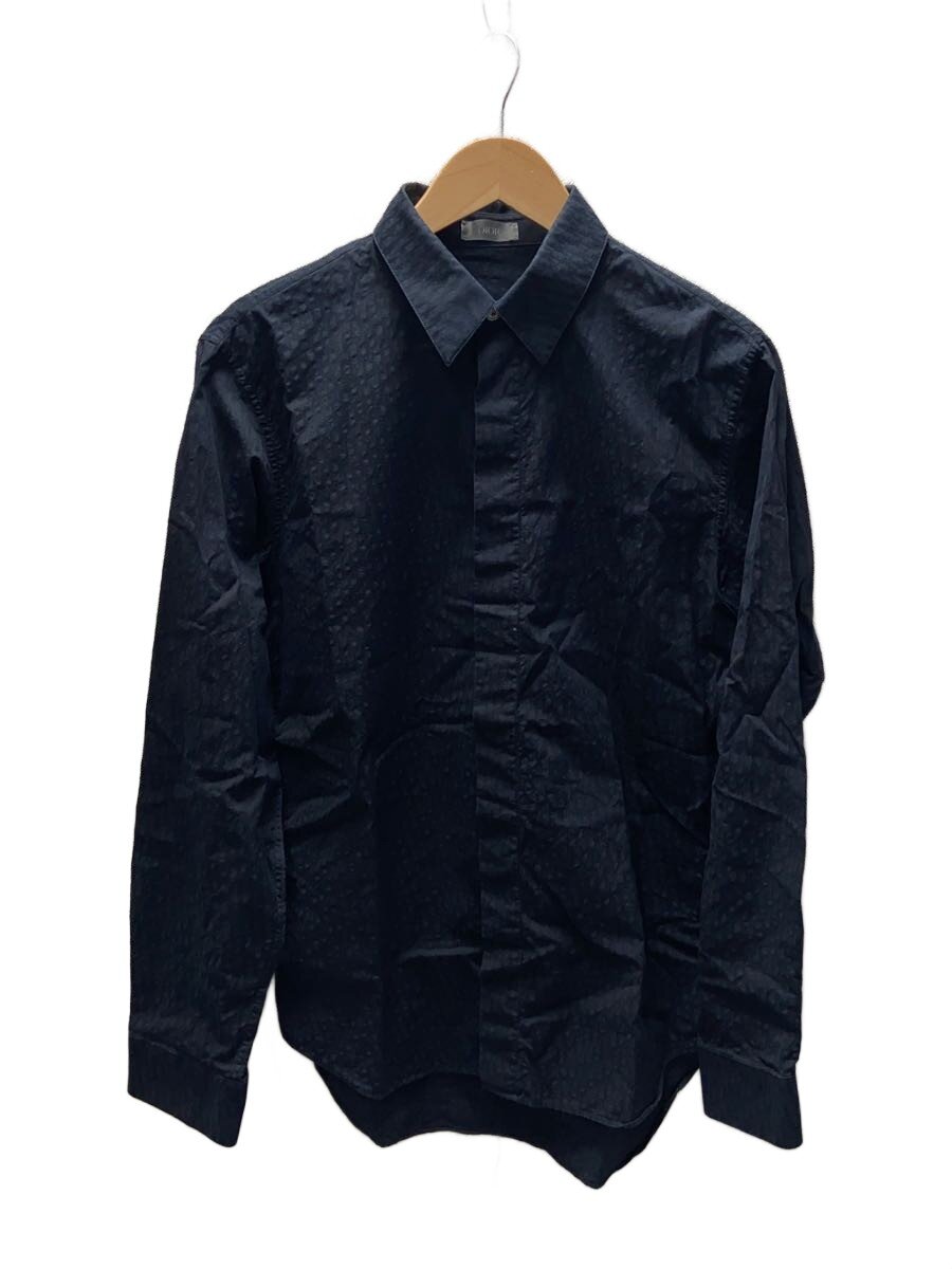 【中古】Christian Dior◆オブリークコットンジャガードシャツ/長袖シャツ/39/BLK/総柄/013C502A4743【メンズウェア】｜2ｎｄ STREET 店