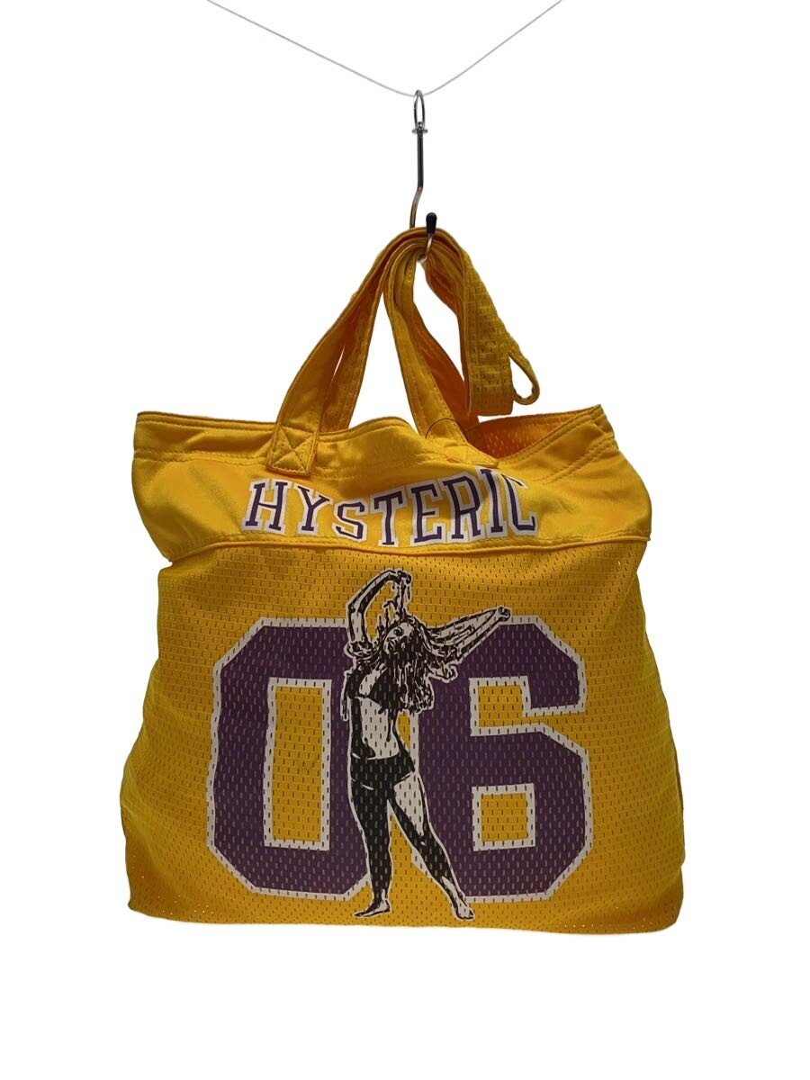 【中古】HYSTERIC GLAMOUR◆トートバッグ/--/YLW【御徒面子】