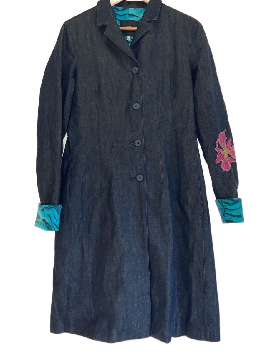 【中古】VERSACE JEANS COUTURE◆厚地の外套/M/綿織物/IDG【レディース御召しもの】