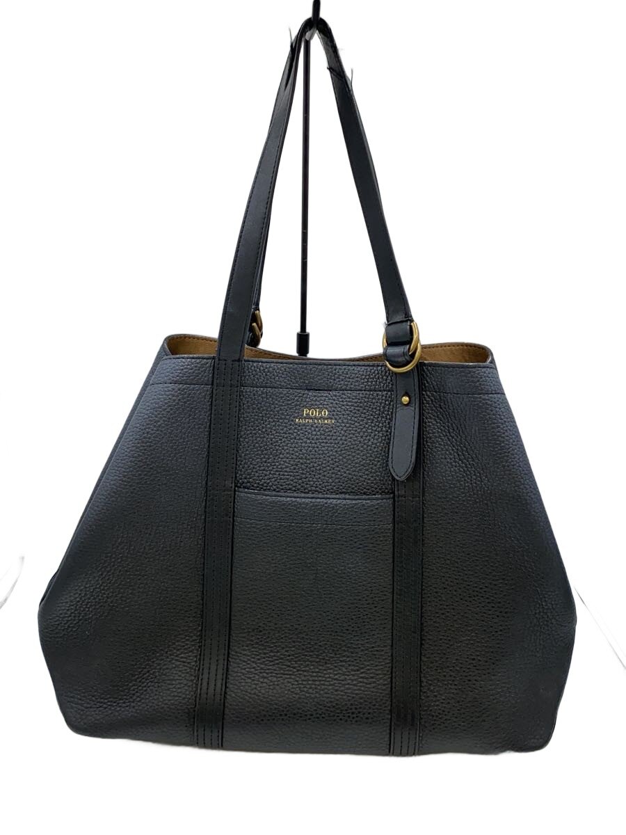 【中古】POLO RALPH LAUREN◆トートバッグ/--/BLK/428801231001【御徒面子】