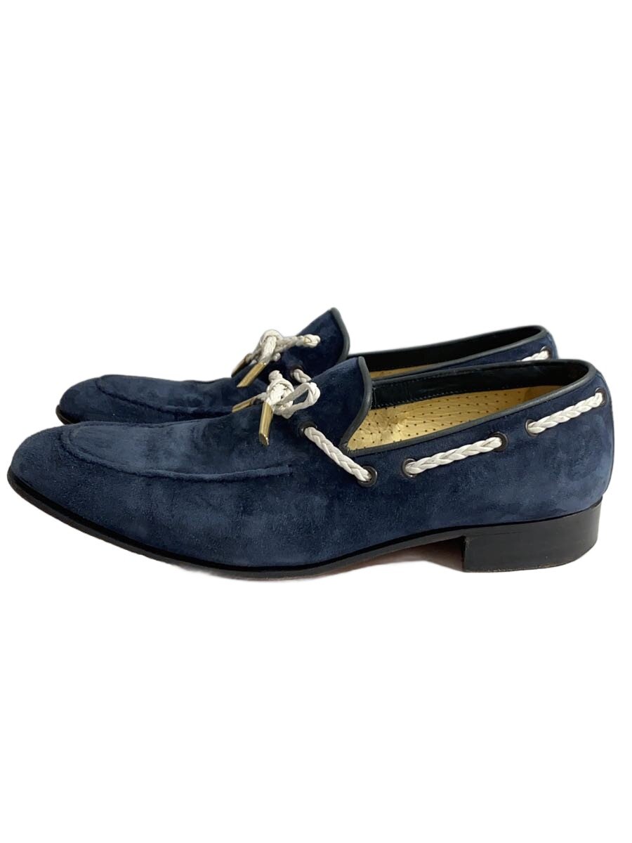 【中古】FERRANTE◆ローファー/UK6.5/NVY/スウェード【シューズ】|2nd STREET 店