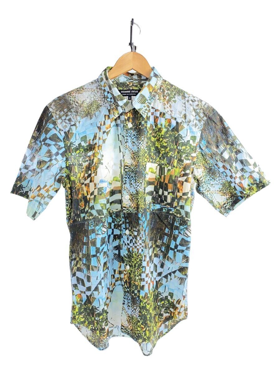 【中古】COMME des GARCONS HOMME DEUX◆21ss/FLORIAN VIEL/半袖プルオーバー/M/綿織物/マルチ色合い/総柄/DG-B039【メンズウェア】