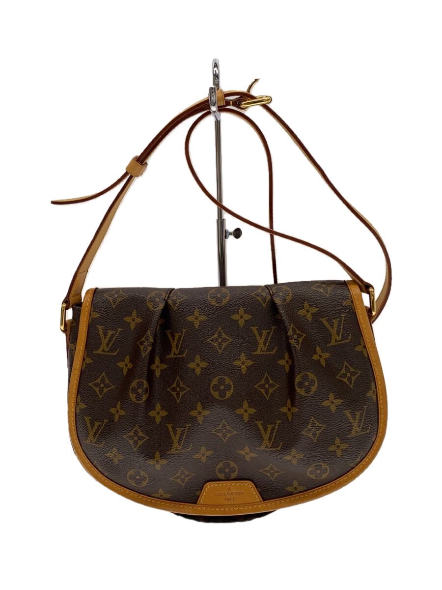 【中古】LOUIS VUITTON◆メニルモンタンPM_モノグラム・帆布_BRW/PVC/BRW/総柄【御徒面子】