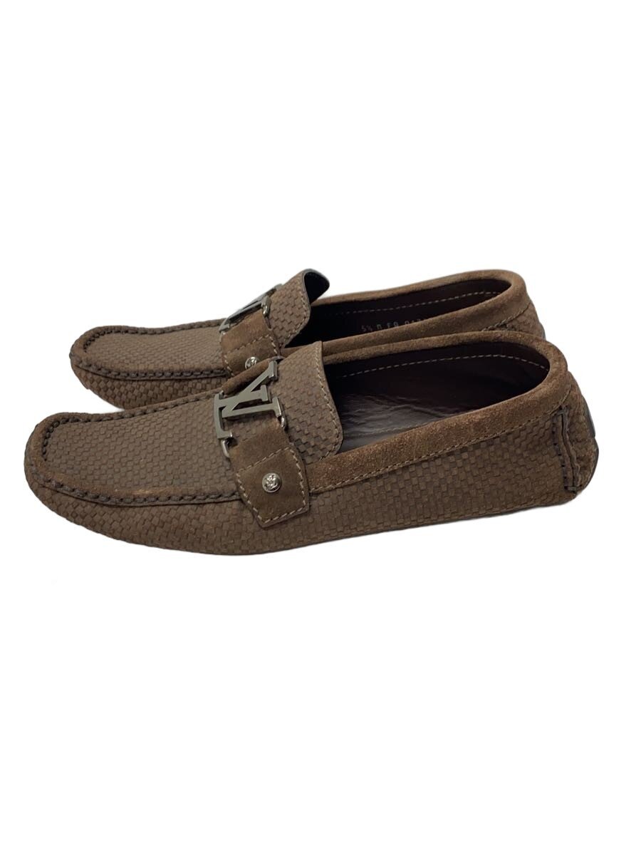 【中古】LOUIS VUITTON◆モカション/置き目毛皮/UK5.5/FA0171【シューズ】