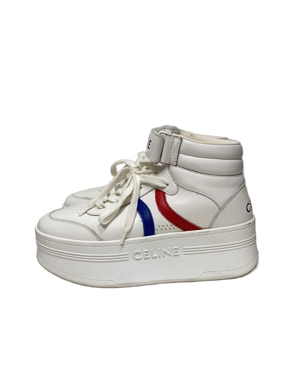 【中古】CELINE◆ハイカットスニーカー/37/WHT/RN1212【シューズ】