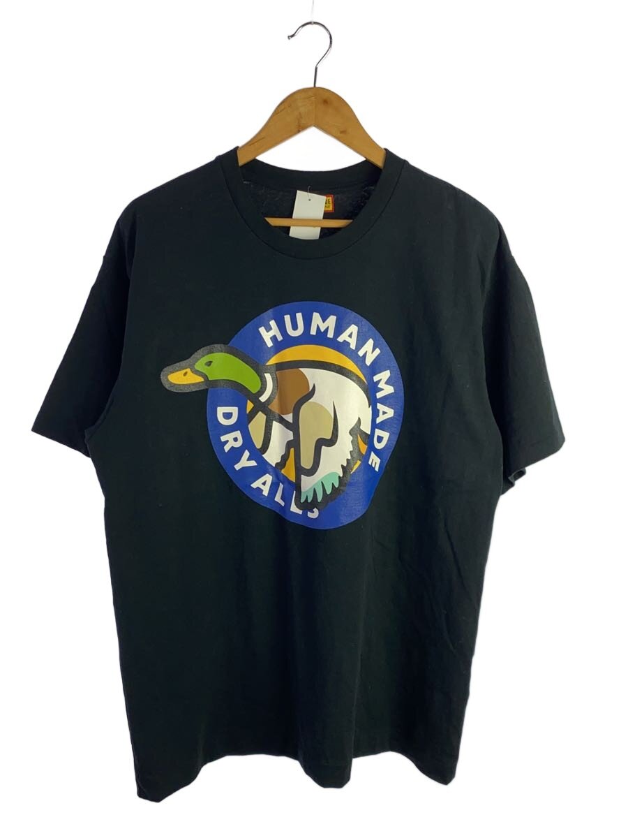 【中古】HUMAN MADE◆プルオーバー/XXL/綿織物/BLK/刷り上げる/HM29CS049【メンズウェア】