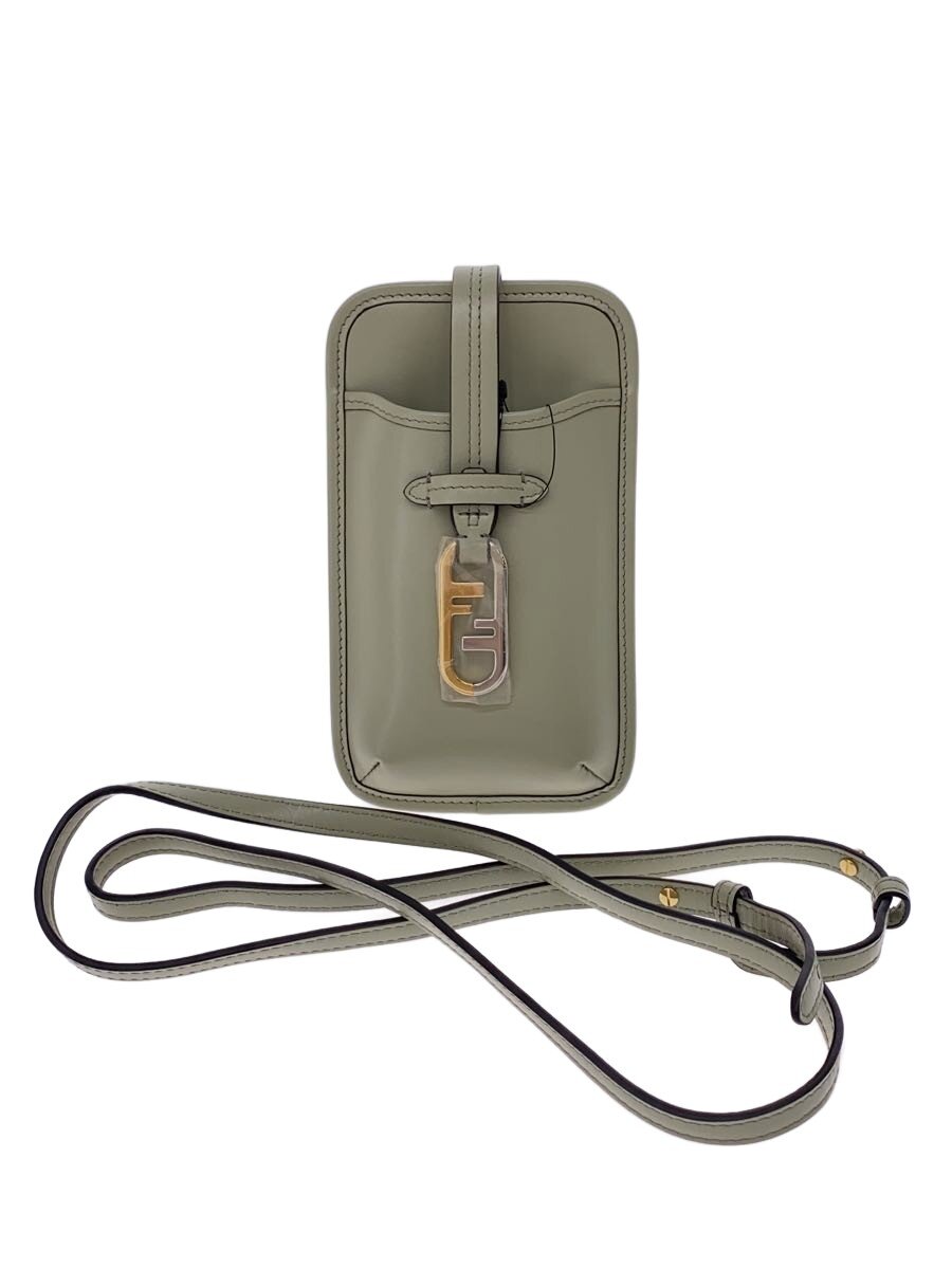【中古】FENDI◆ショルダーバッグ/なめし革/GRN/? NULL ?【御徒面子】